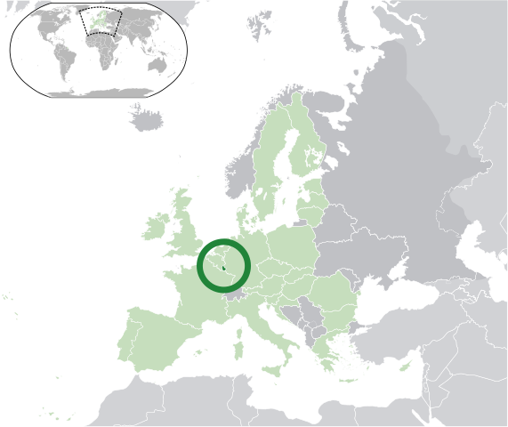 Map Luxembourg