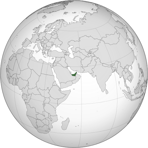 Map United Arab Emirates