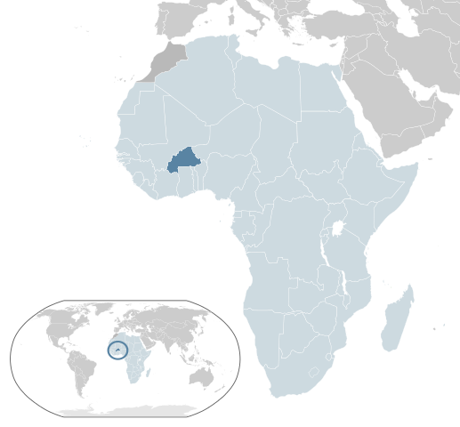 Map Burkina Faso